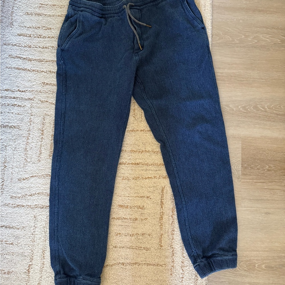 Taylor Stitch Waffle Blue Jogger Pants
